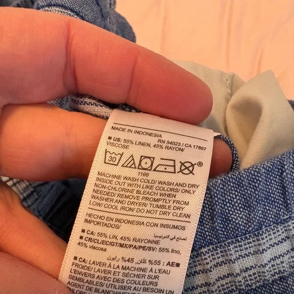 Old Navy High Waisted Wide Leg Linen Pants - Picture 5 of 8